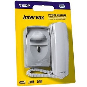 PORTEIRO ECP INTERVOX PLUS CINZA CLARO (SR-07)