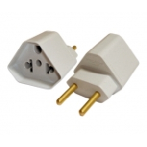 ADAPTADOR TRIPOLAR 10 AMP BRANCO PADRAO NOVO MECATOOL (V3-P6/SR1-P1)