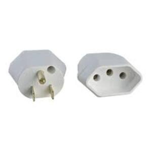 ADAPTADOR TOMADA REVERSO 2P+T 15A/250V BRANCO LEG-1634 LEGRAND