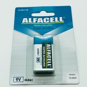 BATERIA 9V ALCALINA 6LR6 CT C/1 ALFACELL (SR 02)