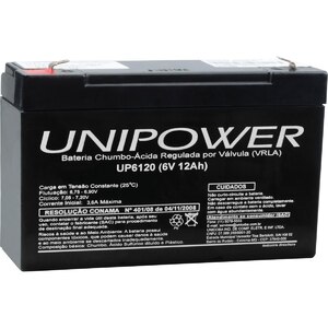 BATERIA SELADA UNIPOWER 6V 12A  UP6120 NAC