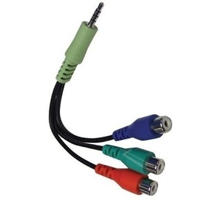 CABO DE VIDEO P2 X 3 RCA FEMEA VIDEO COMPONENTE