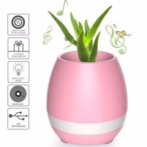 CAIXA DE SOM BLUETOOTH 5W VASO DE PLANTA C/ TOUCH E MELODIA EXBOM 2587 (SR 01)