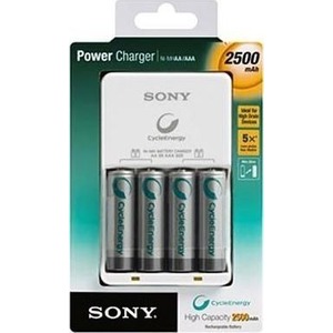 CARREGADOR DE BATERIA C/4 SONY 2500MAH (SR-03)