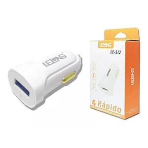 CARREGADOR VEICULAR C/1 PORTA USB 5V 2.1A 10.5W LELONG LE-513