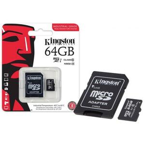 CARTAO DE MEMORIA KINGSTON CANVAS MICRO SD 64GB CLASS 10 C/ ADAP SD SDCS2/64GB