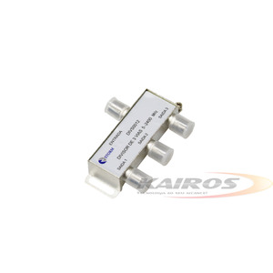 DIVISOR DE ANTENA 5-2400MHZ C/ 1 ENTRADA E 3 SAIDAS STORM DIVS0012