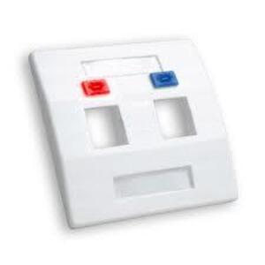 ESPELHO 3X3 P/RJ-45 DUPLO (SR1-P2/V1-P5)