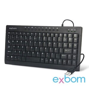 MINI TECLADO USB MULTIMIDIA PRETO BK M57 EXBOM (BL2-P3)