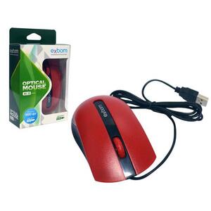 MOUSE USB EXBOM VERMELHO MS-50 (SR 04)