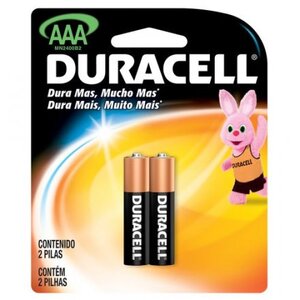 PILHA DURACELL PALITO AAA C/2 MN 2400B2