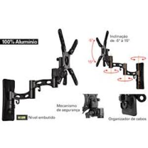 SUPORTE ARTICULADO PARA TV 10 A 32 MI-971-PR MULTIVISAO