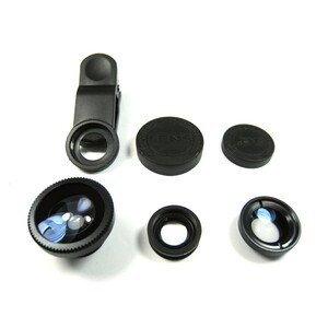 KIT LENTES DE VIDRO EM CLIPE 4X1 FISHEYE/WIDE/MACRO 02497 (SR5)